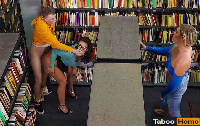 LilHumpers Slay Savage Sneaky Librarian Gets College Cock Pornmz
