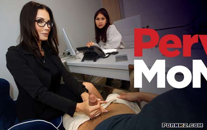 PervMom Shay Sights Yumi Sin Working Hard or Hardly Working Pornmz