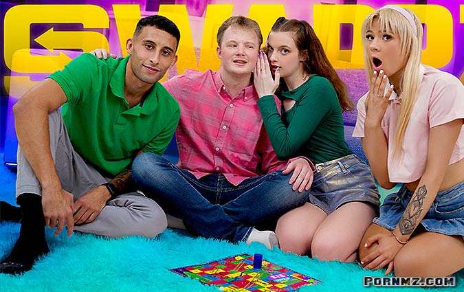 SisSwap Marina Vaylor Ellie Smokes Our Stepsisters Love Dares Game Night Just Got Better Pornmz