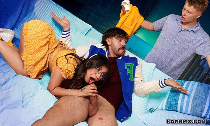 FamilyStrokes Mila Milkshake Every Hole Filled Sharing My New Girlfriend Pornmz