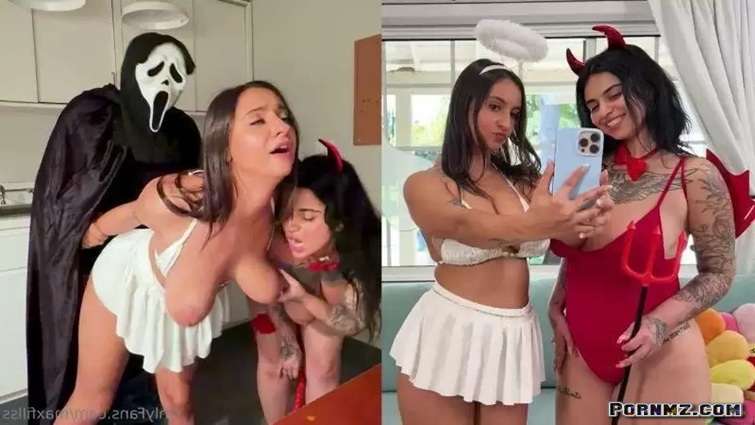 Hailey Rose Azzy Star I Stalked And Fucked Two Girls As They Dressed For Halloween OnlyFans Pornmz